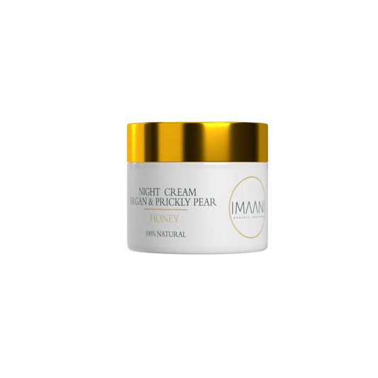 IMAANI Natural night cream with argan oil, honey and prickly pear