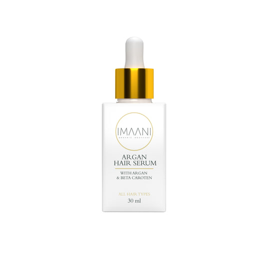 IMAANI Hair Serum 100% Organic Argan Oil and Beta Carotene 30 ml