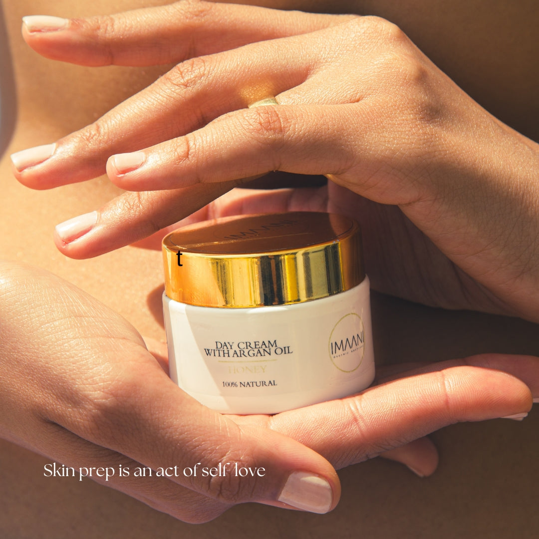 IMAANI Natural day cream with argan oil and honey